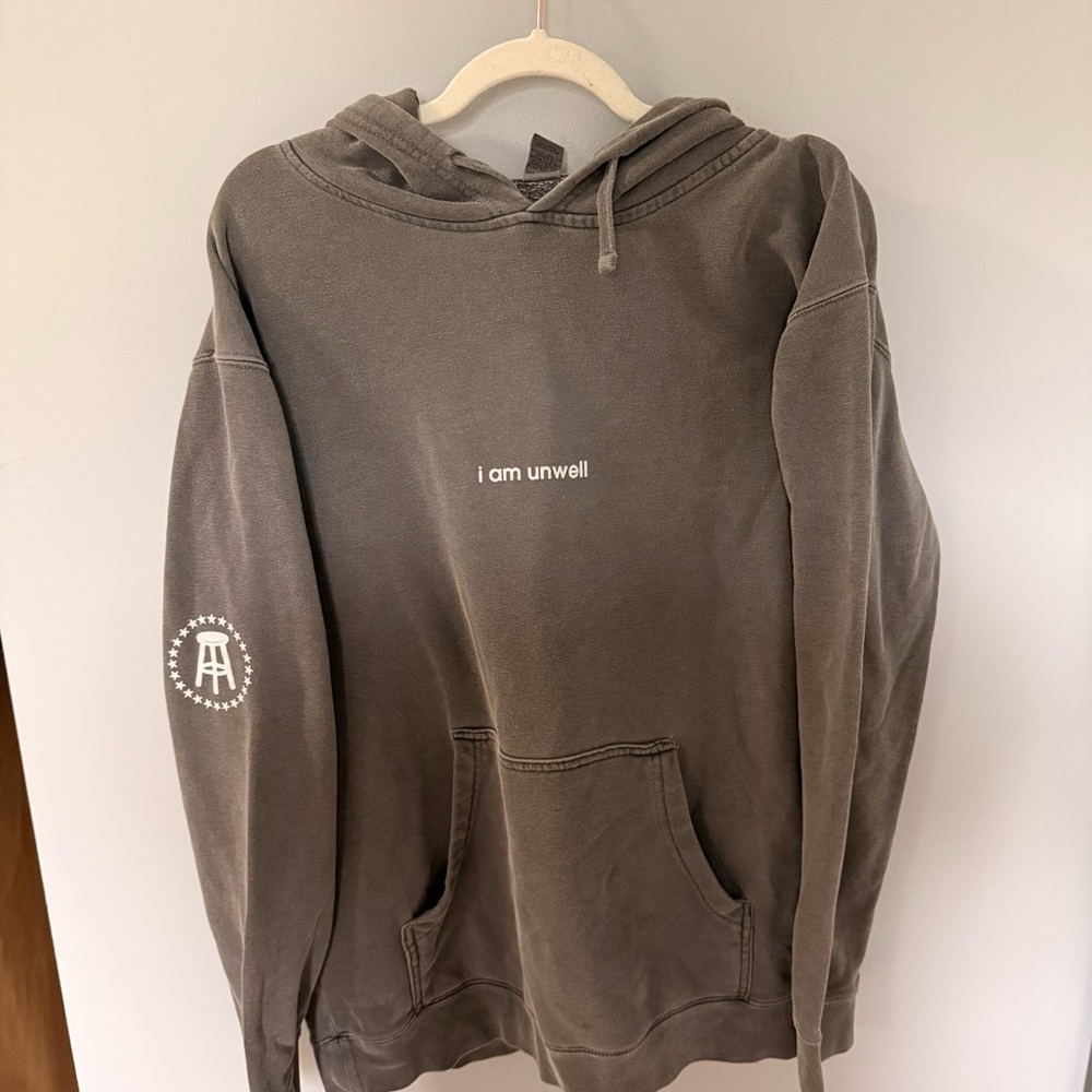 Barstool 'I Am Unwell' Gray Hoodie Sweater